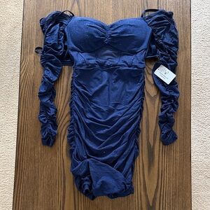 Windsor Midnight Blue Glitter Dress